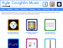 Tablet Screenshot of kylecoughlinmusic.com